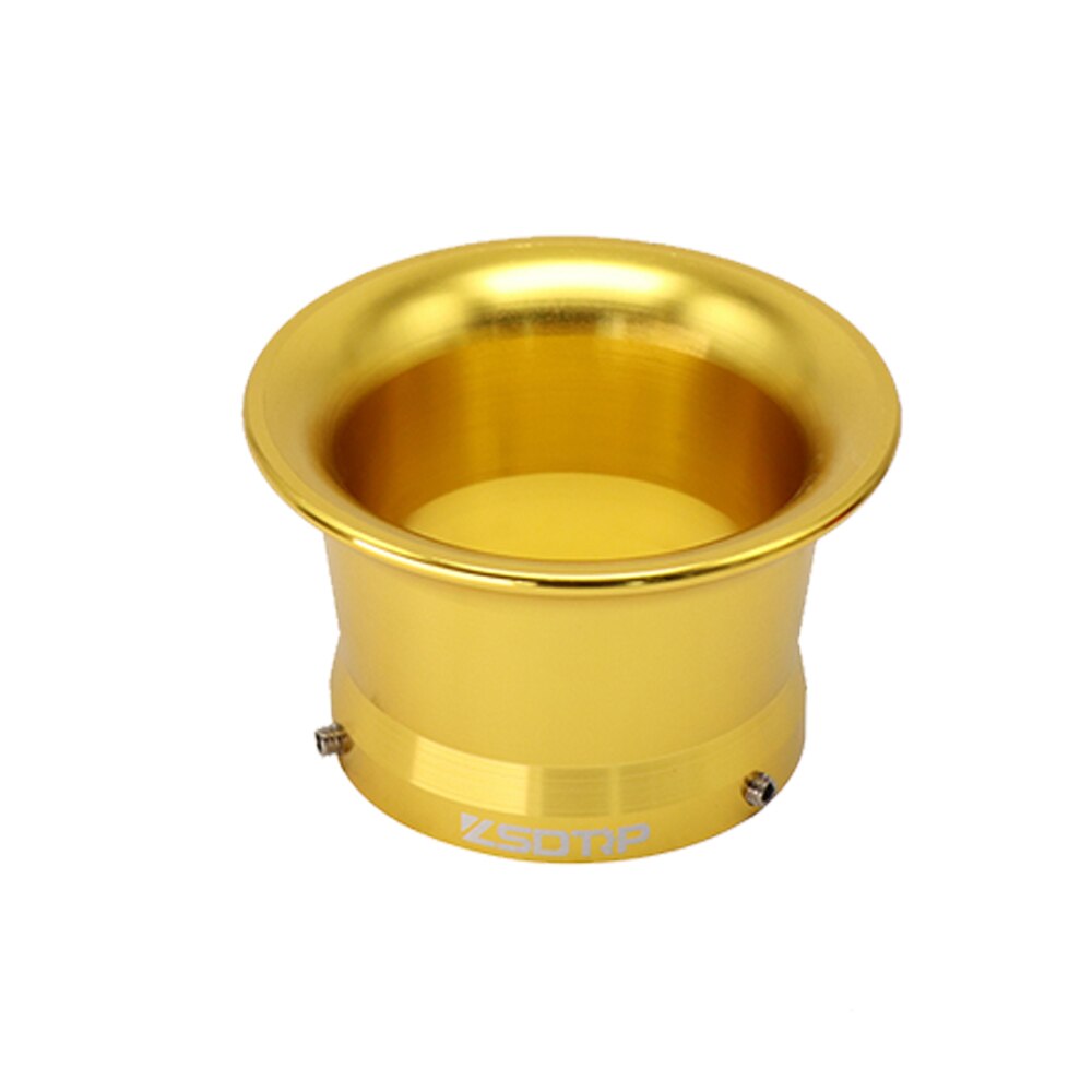 SCL Racing 50mm Motorcycle Air Filter Cup Wind Horn Cup With Rubber Mesh For PWK21 24 26 28 30mm PE28 30mm Carb: Gold