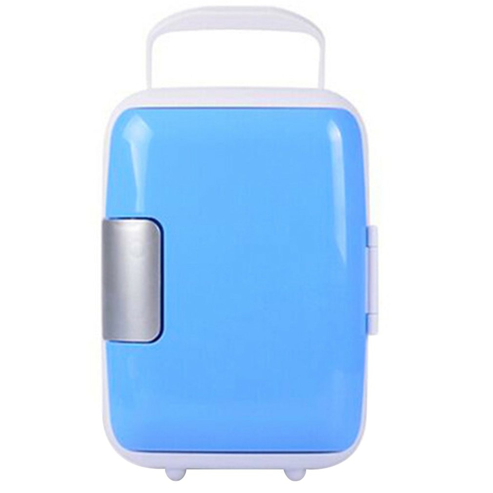 4L Vehicle Car Refrigerator Cold and Mini Size Protable Outdoor Fridge Fishing Camping Hiking Uses Small Refrigerator: Blue