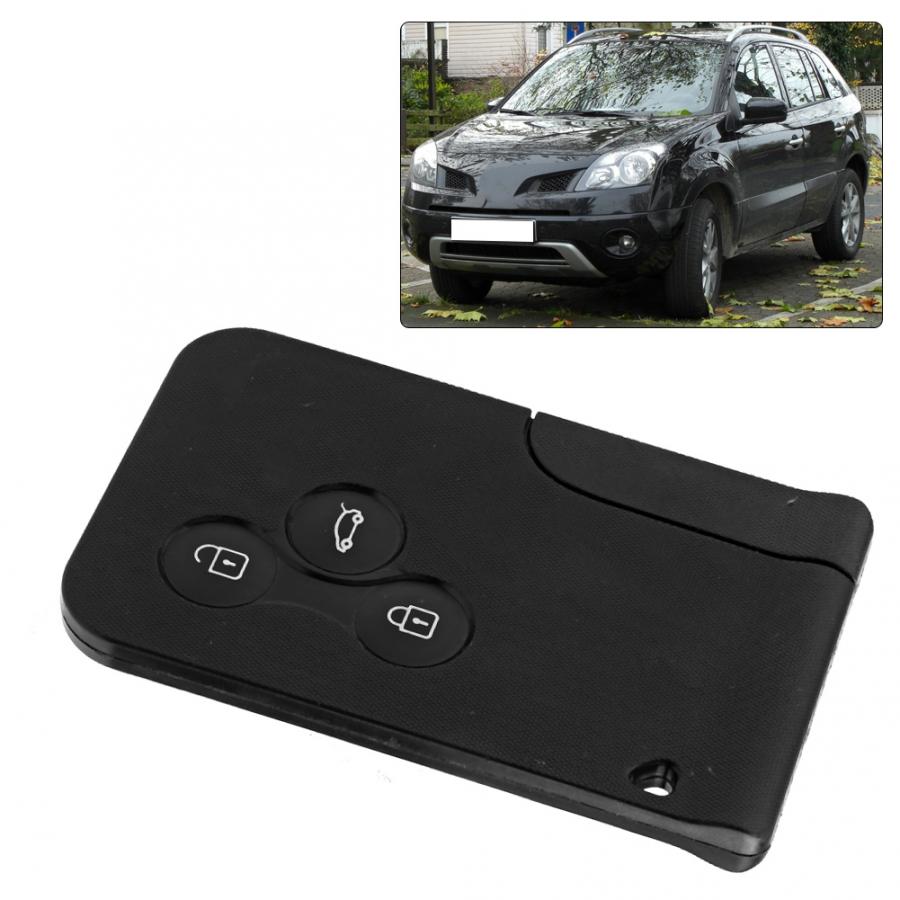 Mini 3 Button Auto Afstandsbediening Smart Key Card Plastic Case Voor Renault Clio Megane 2 3 Koleos Auto Accessoires