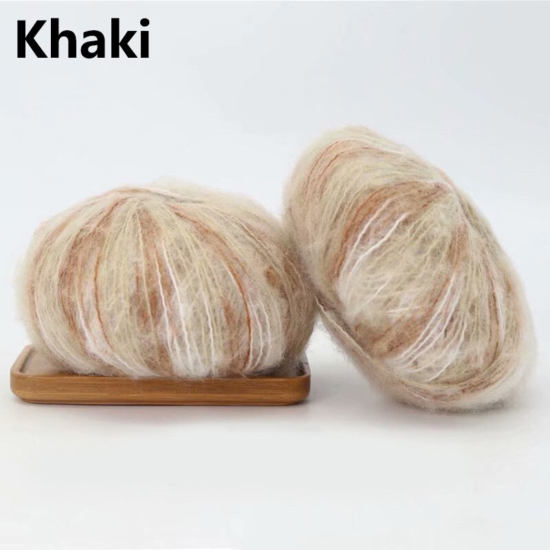 25g 14 couleurs fil de laine coloré pour tricoter Segment teint 1 brin à la main fils au Crochet pour tricoté chapeau écharpe pull: 2
