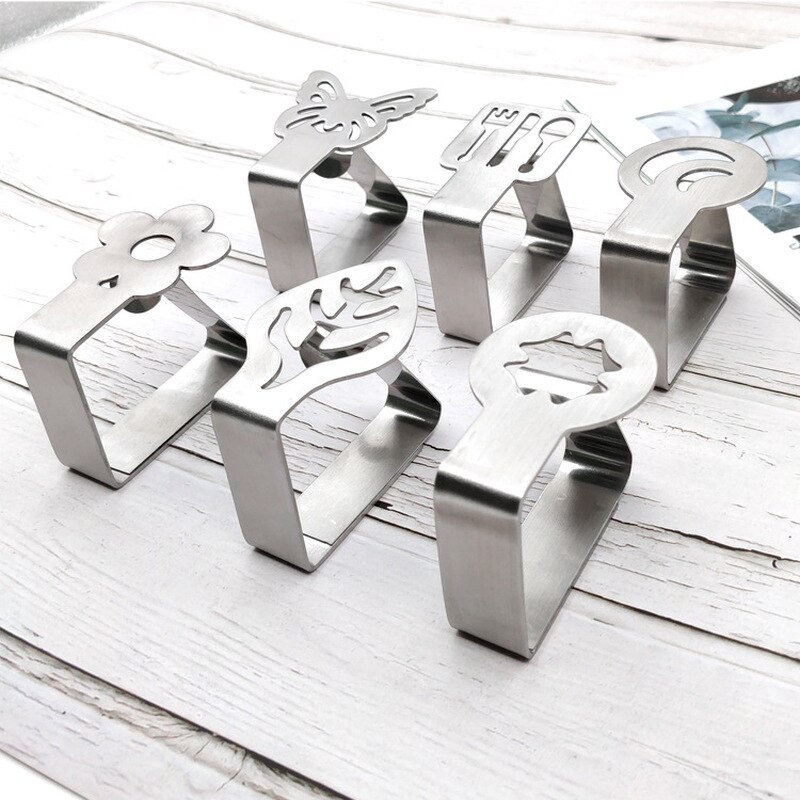 4Pcs Rvs Tafelkleed Clip Restaurant Ronde Tafelkleed Klemmen Wedding Party Home Kleding Bed Linnen Beveiligen Clip