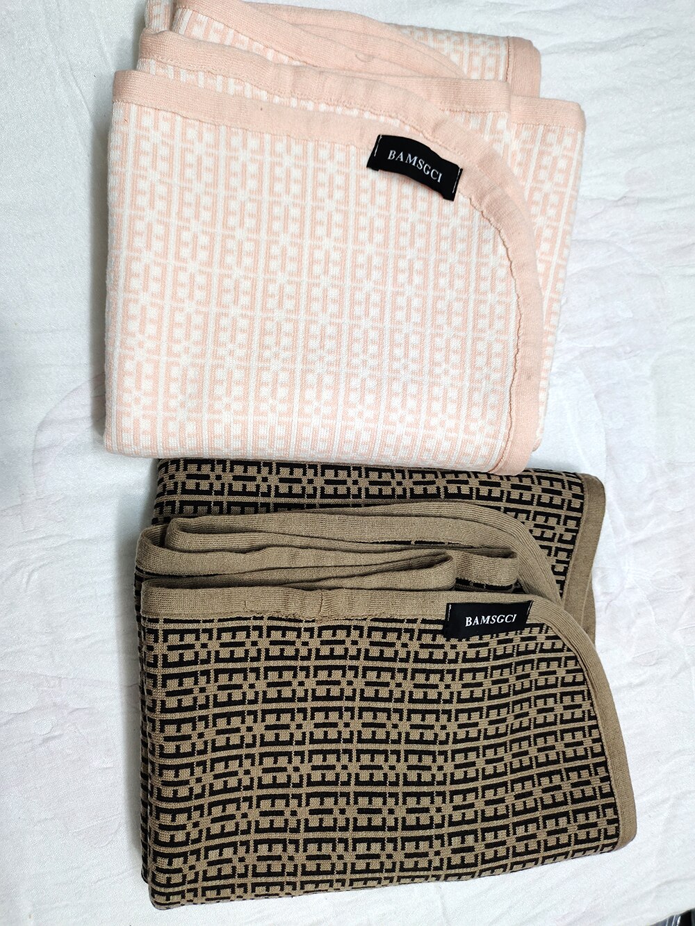 Manta de algodón de punto para niño y niña, manta de estilo de letras para bebé, doble Jacquard, aire acondicionado, nueva de de primavera y otoño