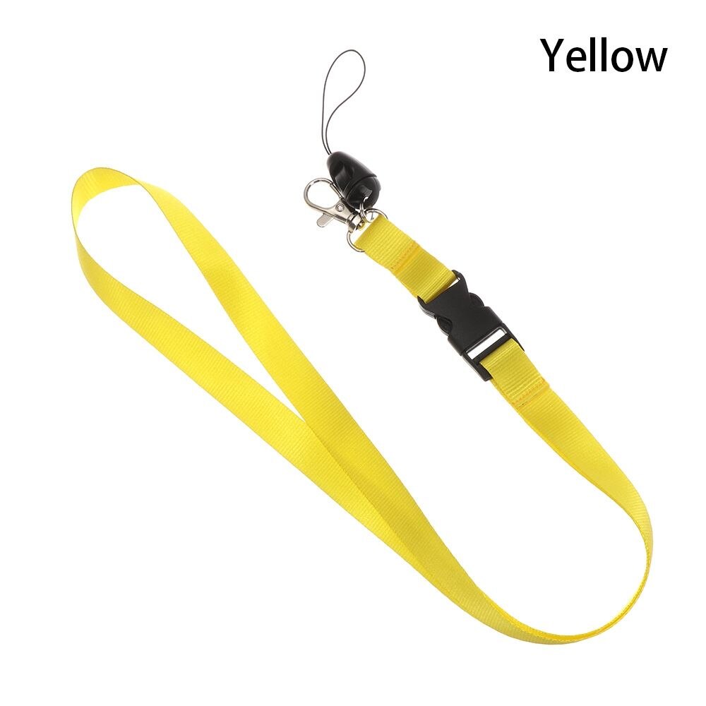 Smycz na telefon komórkowy osobowość smycz na szyje śliczne smycze na klucze ID Card Gym paski na telefon USB smycz na identyfikator liny kamery: Yellow-