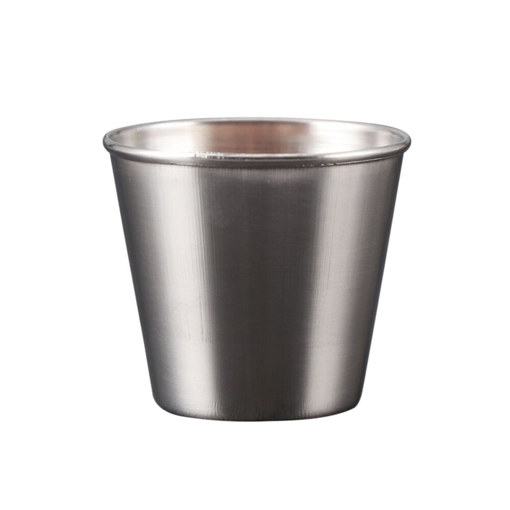 50ml pojemniki na sos ze stali nierdzewnej pojemnik na sos wielokrotnego użytku z pojemnikiem na sos robić domu w restauracji (mały rozmiar): Default Title