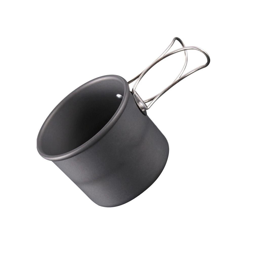 150Ml Mini Camping Water Cup Mok Draagbare Koffie Cup Theekopje Vouwen Handvat Voor Travel Outdoor Wandelen Backpacken
