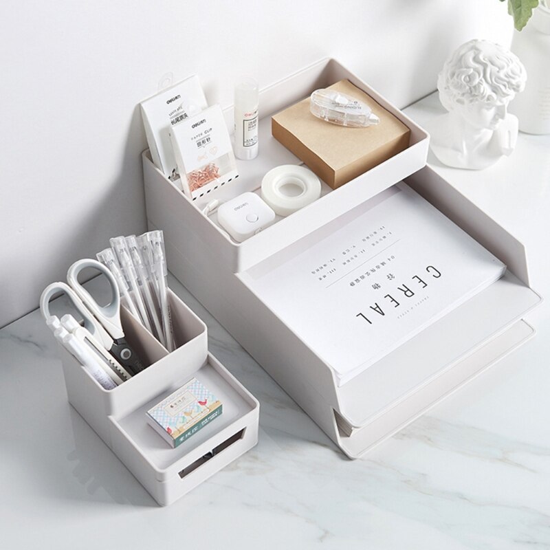 Organisateur de papier A4, étui en plastique pour rangement de Table de bureau, support de Superposition CORA