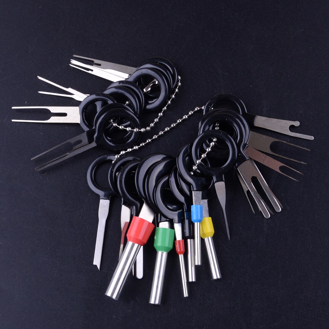 26pcs/kit ATV Motorcycle Car Cable Wiring Connector Pin Extractor Puller Wire Terminal Removal Tool For Disassemble Automotive