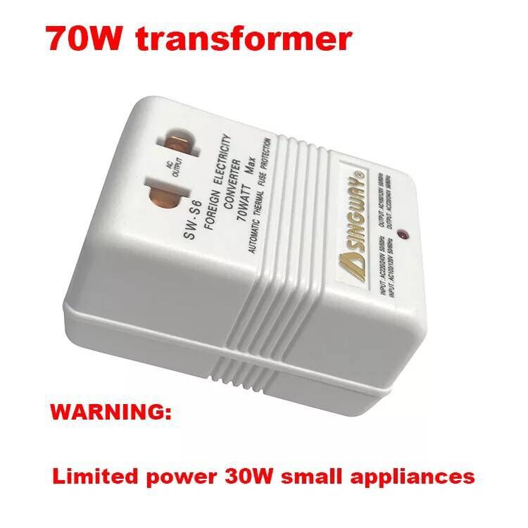 Spenningsomformer 110V til 220V - Reiseadapter 300W/500W/100W/150W/70W - steg opp/ned