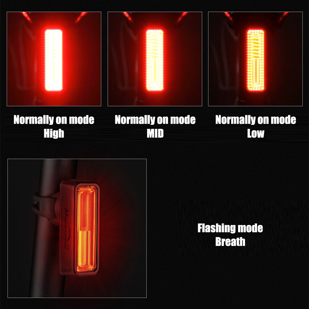 Magicshine Bicycle Smart Auto Brake Sensing Light SEEMEE 30 100 180 IPx6 Waterproof LED Charging Bike Rear Light Cycling Tail