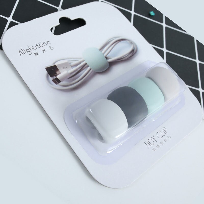 Øretelefonledning kabel organizer clips holdbare hovedtelefoner opruller kabler tråd kabel bånd plast klemmer multifunktion opruller