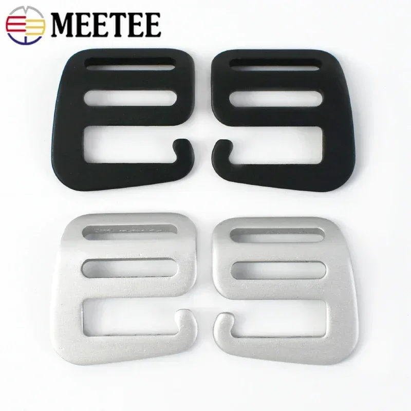 Hebillas de gancho G de Metal de 20/25mm para mochila, cierre de bolsos, correa de correas Tri-Glide, hebilla ajustable, accesorios de Hardware DIY, 2/5/10 Uds.