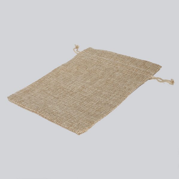 Arpillera Natural de yute, algodón y lino, bolsa de , boda, , recuerdo, cordón, joyería, muselina, Navidad, 5 uds.: 15x20cm  75g