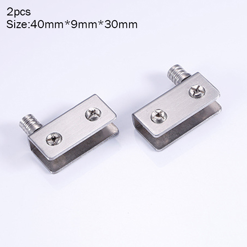 1/2/4pcs Stainless Steel for 5-8mm Glass Door Glass Pivot Clamps Door Hinges AUG889: 2