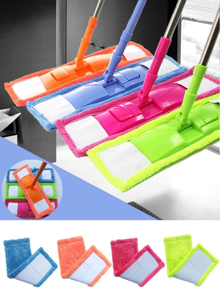 Coral Fleece Mop Cloth Head Home Cleaning Pad Coral Velet Refill Household Dust Mop Head Replacement швабра с отжимом #40