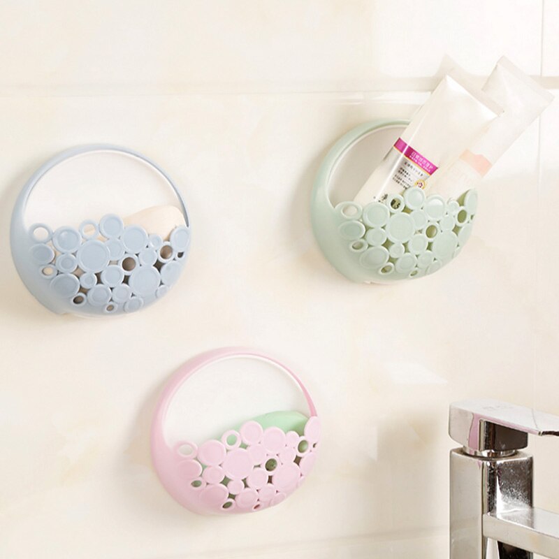 Porte-savon ventouse murale, sans clous, pour salle de bain, cuisine, maison, ventouse de vidange, boîte creuse, fournitures pour la maison