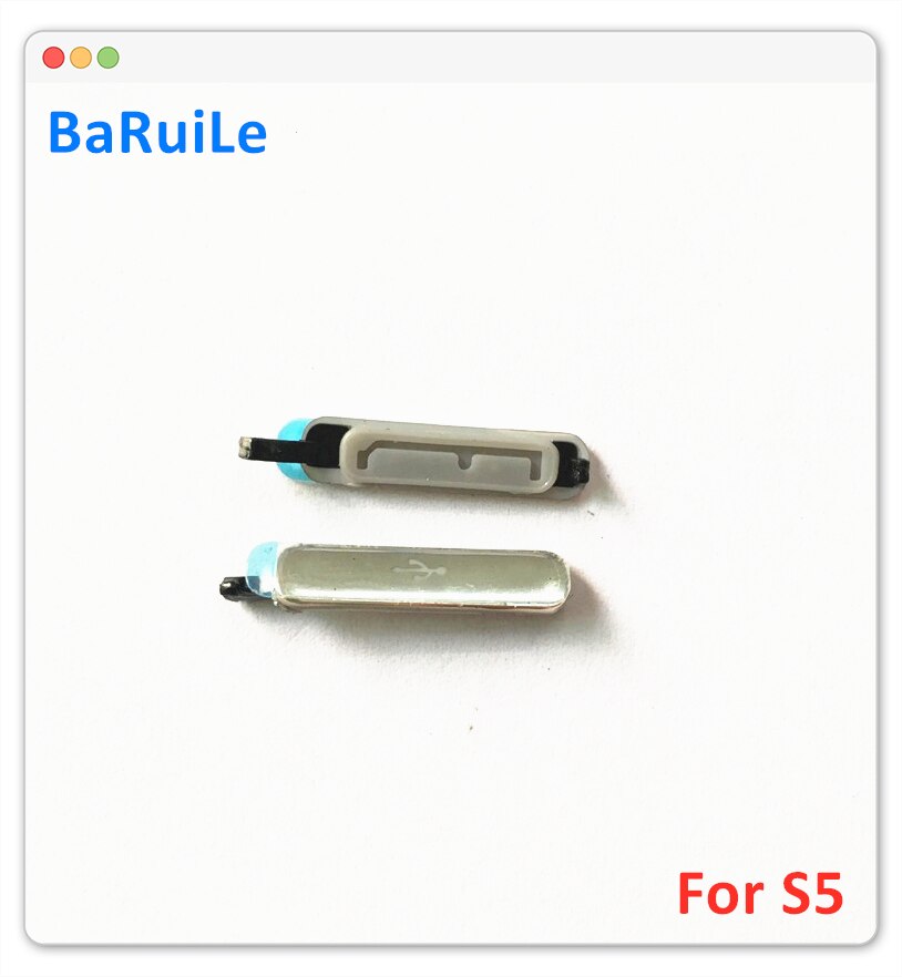 BaRuiLe 50pcs Poort Opladen Stof Plug voor SamSung Galaxy S5 i9600 G900F USB Charge Port Cover Vervangende Onderdelen