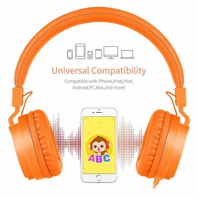 Słuchawki dla dzieci lekkie stereofoniczne przenośne słuchawki przewodowe dobre kolory dźwięku składany zestaw słuchawkowy dla IPhone Laptop MP3 dla dzieci dorośli