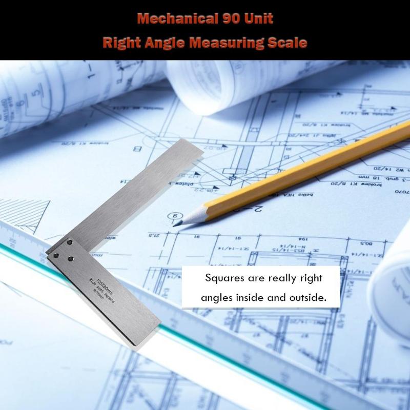 90 graden hoekmeter houtbewerking l-winkelhaak schaal harden van precisiestaal voor ingenieurs timmerwerk rechte hoek liniaal