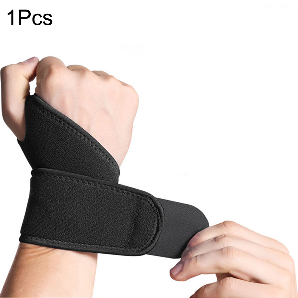 1Pcs/2Pcs Adjustable Wristband Carpal Tunnel Brace Wrist Support Sport Tendonitis Pain Relief for Arthritis Wrist Bandage Wrap: WHITE