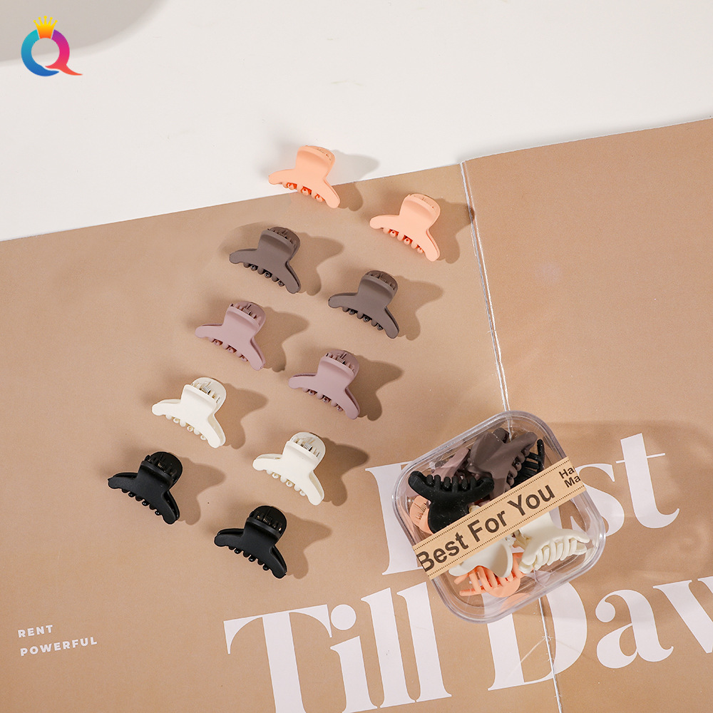 10pcs/set Mini Hair Claws Clip Crab Baby Gilrs Plastic Sweet Small Clips Hairpin Women Barrettes Headwear Accessories