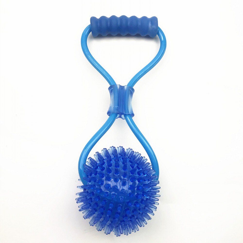 Pet Toys For Golden Retriever Large Dogs Training Elastic Drawstring Ball Small Dog Chew Toy Funny Dog Interactive Toys: Blue