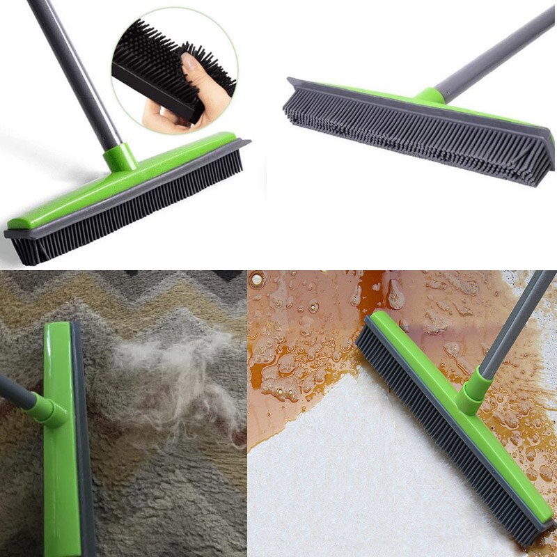 Boden Haar besen Staub Schaber &Ampere; Haustier gummi Pinsel Teppich teppich reiniger Kehrmaschine Keine Hand Waschen Mopp Reinigen Wischen Fenster werkzeug