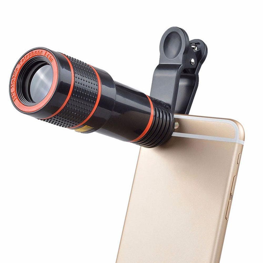 HD 8X Clip on Optical Zoom Telescope Camera Lens for Universal Mobile Cell Phone