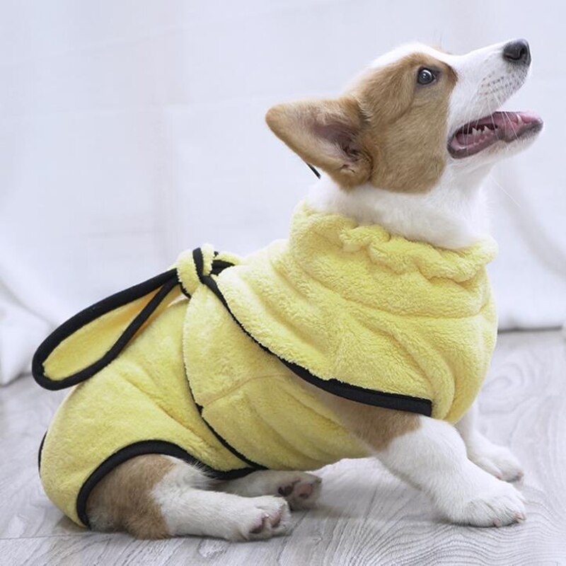 Mikrofaser Saugfähigen Trocknen Handtuch für Haustiere Kleine Mittel groß Hunde Dick Hund Bademantel bat Kleid Schnell Trockenen Katze Hund Kleidung: XL