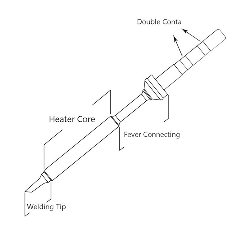 TS100 Elektrische Soldeerbout Tips Loodvrij Vervanging Diverse Modellen Tip TS-K KU IK D24 BC2 C4 BC3 ILS JL02 B b2 C1