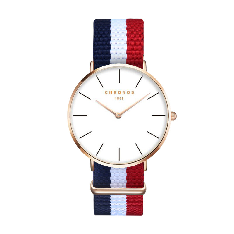 CHRONOS Horloges Mannen Mode Unisex Horloge Quartz Horloge Heren Rose Goud Mannelijke Klok Relogio Masculino: CH 0203