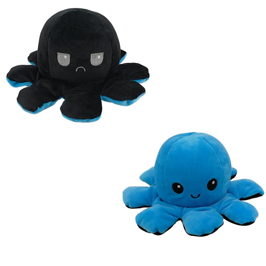 Plüsch Puppe Plüsch Tiere Zwei-seitige Weiche Simulation FlipToy Verschiedenen Seiten Zu Zeigen Verschiedene Stimmungen Plüsch Spielzeug Für kinder: A