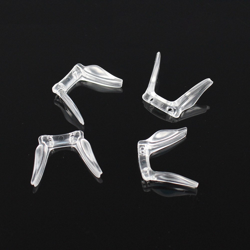 100 peças óculos de sela de pvc transparente almofada de nariz óculos suporte antiderrapante tamanho transparente 17mm 18mm