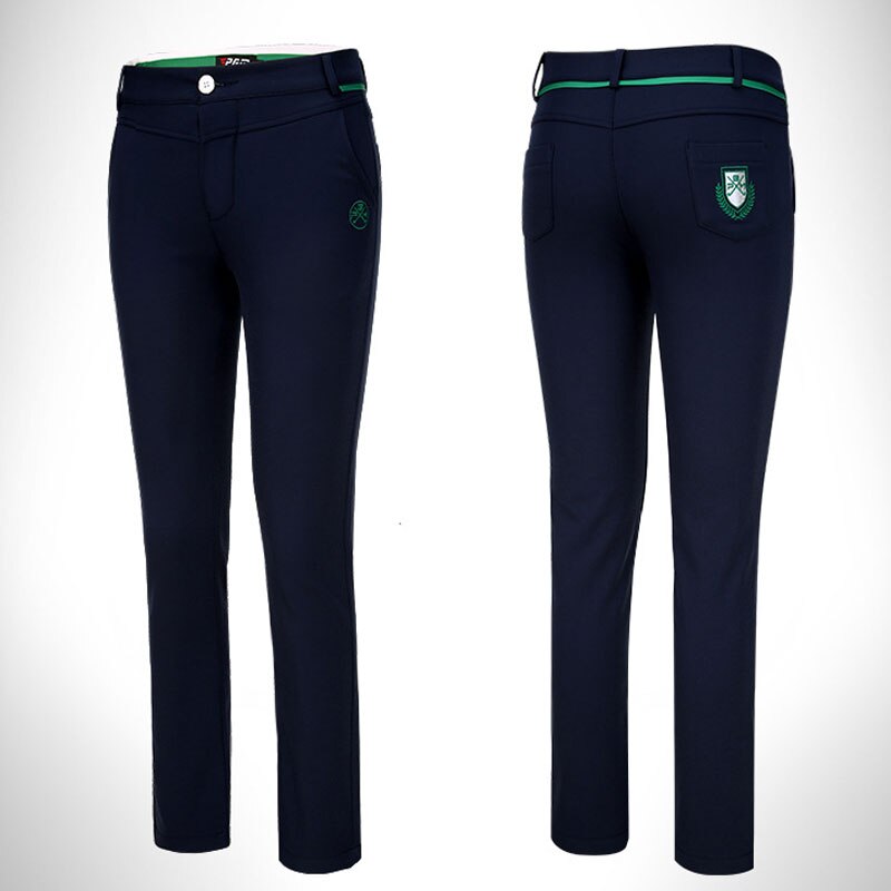 Dame elastiske bukser med stram bund dame varme fleece åndbare golfbukser kvindelige solf straight sportsbukser  aa51865