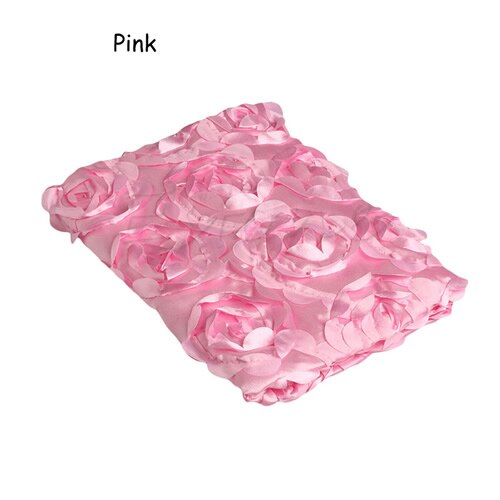 Newborn Baby 3D Photography Photo Prop Rose Flower Backdrop Blanket Rug 11 Color: Pink