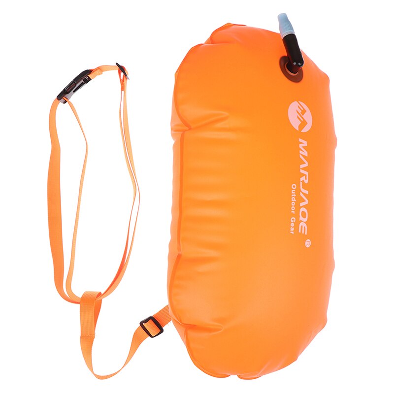 1pc pvc svømning bøje sikkerhed lufttør bugsering taske flyde oppustelig signal drift taske: Orange