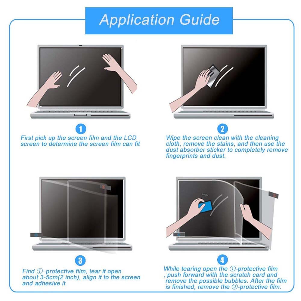 KK &amp; LL-Película protectora de pantalla Lcd para Apple Macbook Air, Protector de pantalla transparente de 13 pulgadas (A1369 A1466), color blanco, A1342