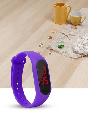 Vier Kleuren Kinderen Digitale Horloge Led Sport Horloge Casual Silicone Voor Kids Horloges Horloge Armband