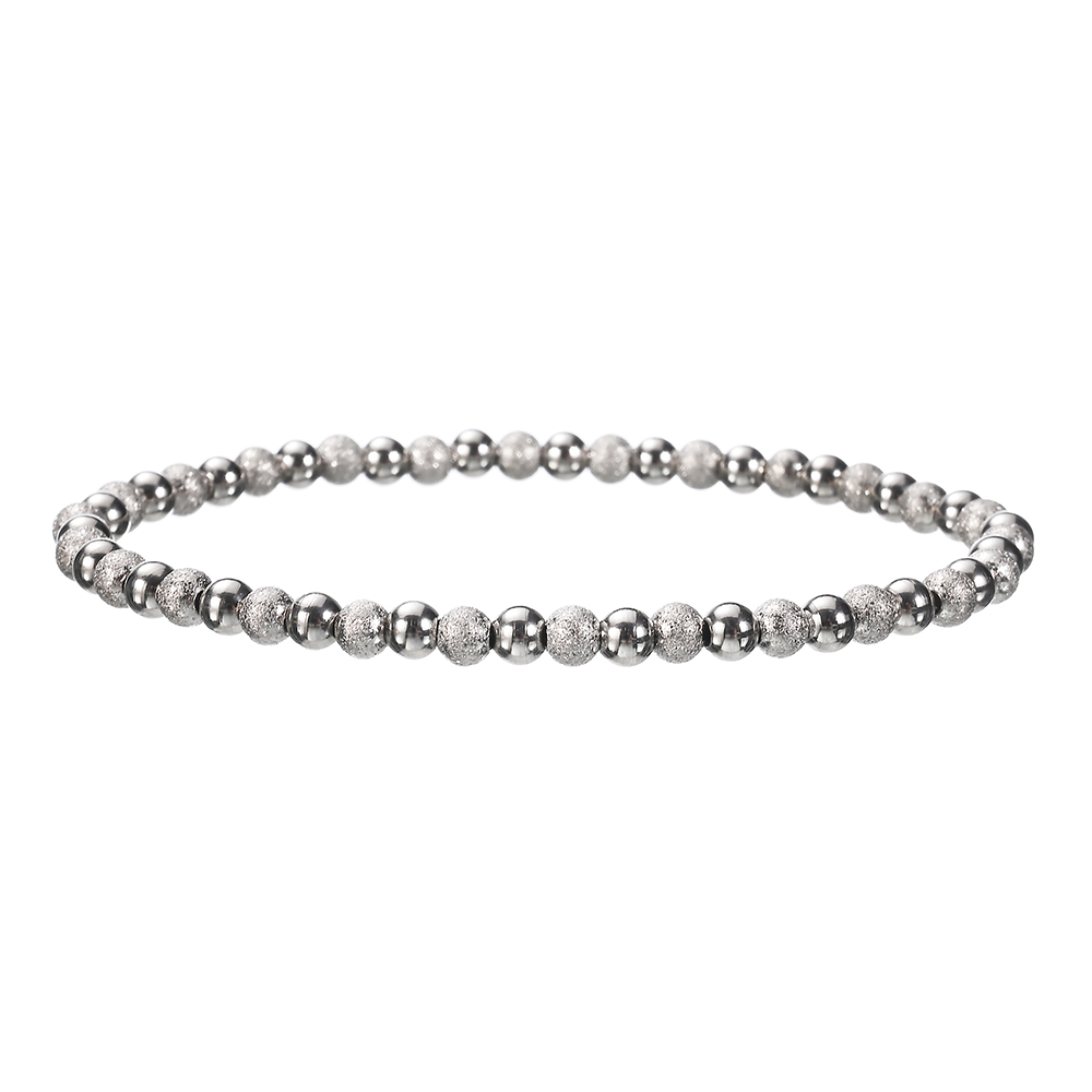 Metal Stainless Steel Jewelry Exquisite Girl Party Adorn Waterproof Durable Charm Sand Gold Mixed Color Bracelets: Pure Gold Color
