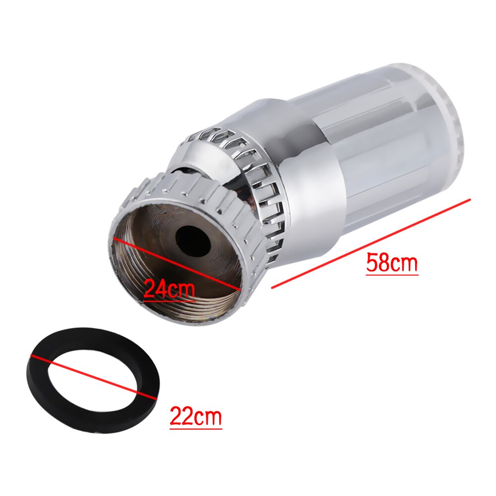 360 Degree Rotation Color Automatically RGB Shower Hydroelectric Power Temperature Sensor Light Water Tap Glow LED Faucet