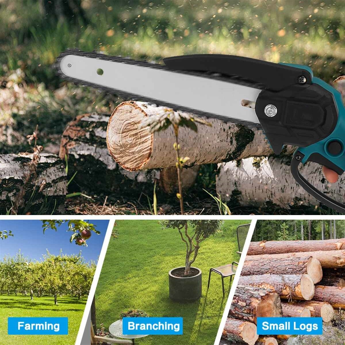 Mini tronçonneuse électrique sans fil de 8 pouces/6 pouces, vitesse Variable, travail du bois, outil de jardinage pour batterie Makita 18V