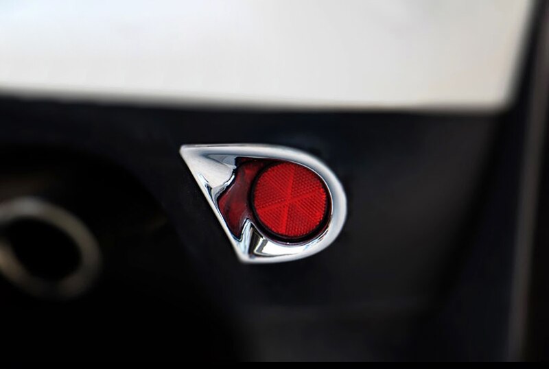 Nadające się robić Mitsubishi Outlander sport ASX RVR 2013-2016 ABS samochód akcesoria tylna lampa przeciwmgielna pokrywa wykończenia 2 sztuk