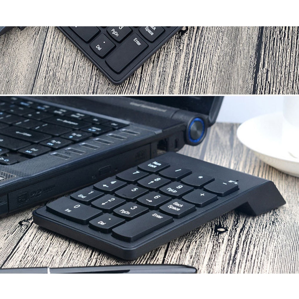 Computer Universal Mini USB Keyboard Desktop Numpad 2.4G Wireless Notebook 18 Keys External Numeric Keypad ABS Digital