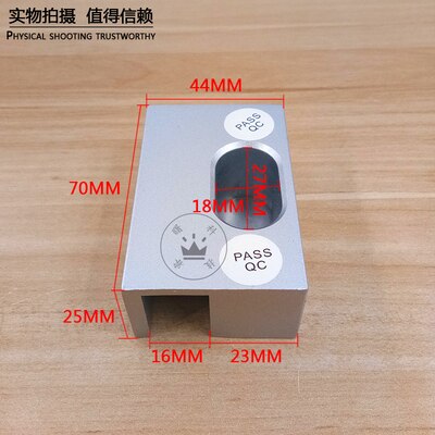 All-Aluminum Glass Door Holder/Special Aluminum Door Holder for Electric Bolt Lock/Frameless Glass Door Support: 3