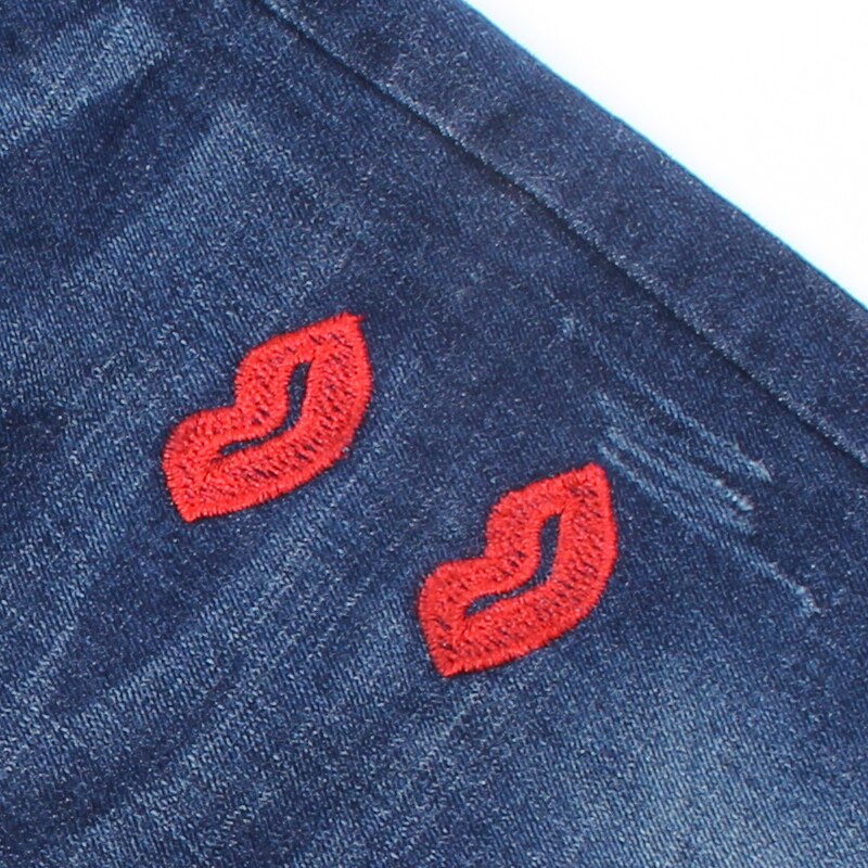 Children denim Pants girls ripped jeans baby kids cartoon leggings autumn children's clothes girl cotton casual pencil trousers