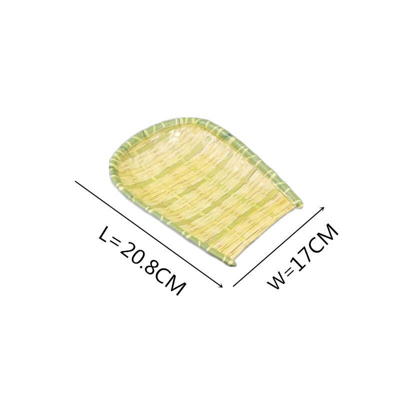Melamin mattallrik serveringsfat tårtfat oregelbunden westernbiff stekbricka köksbräda salladsskål servis: 20.8 x 17cm