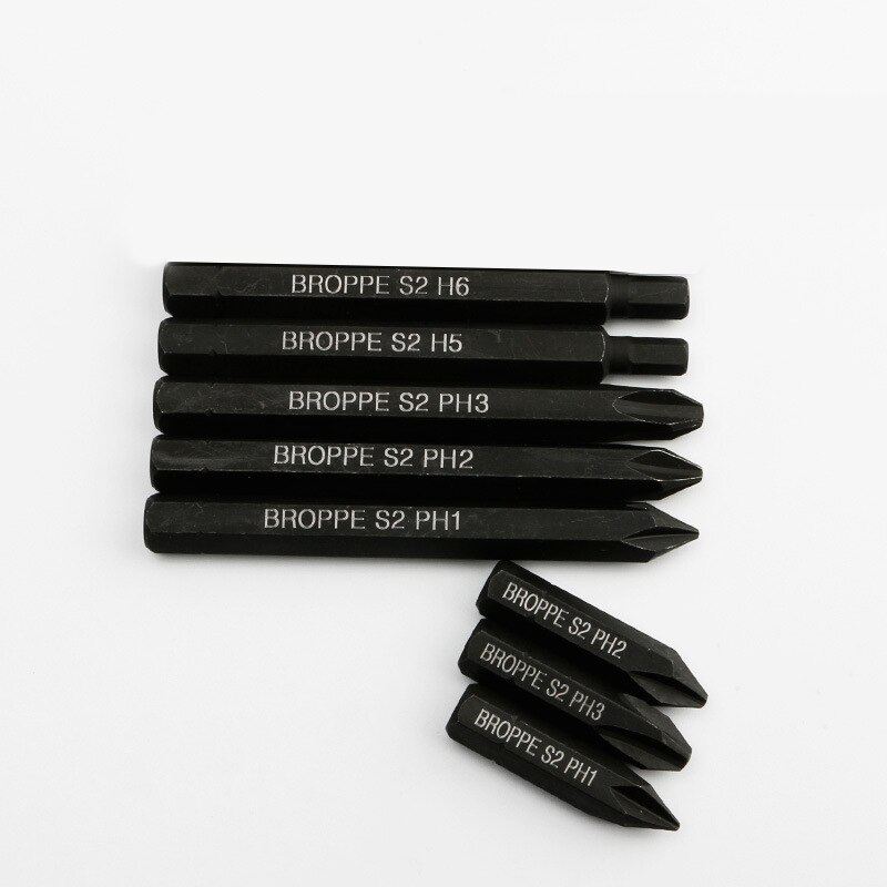 3pcs Cross Impact Screwdriver Bits 8mm Hex Shank 80mm 36mm Cross Screwdriver Bits Set PH1 PH2 PH3 S2 Hand Tools