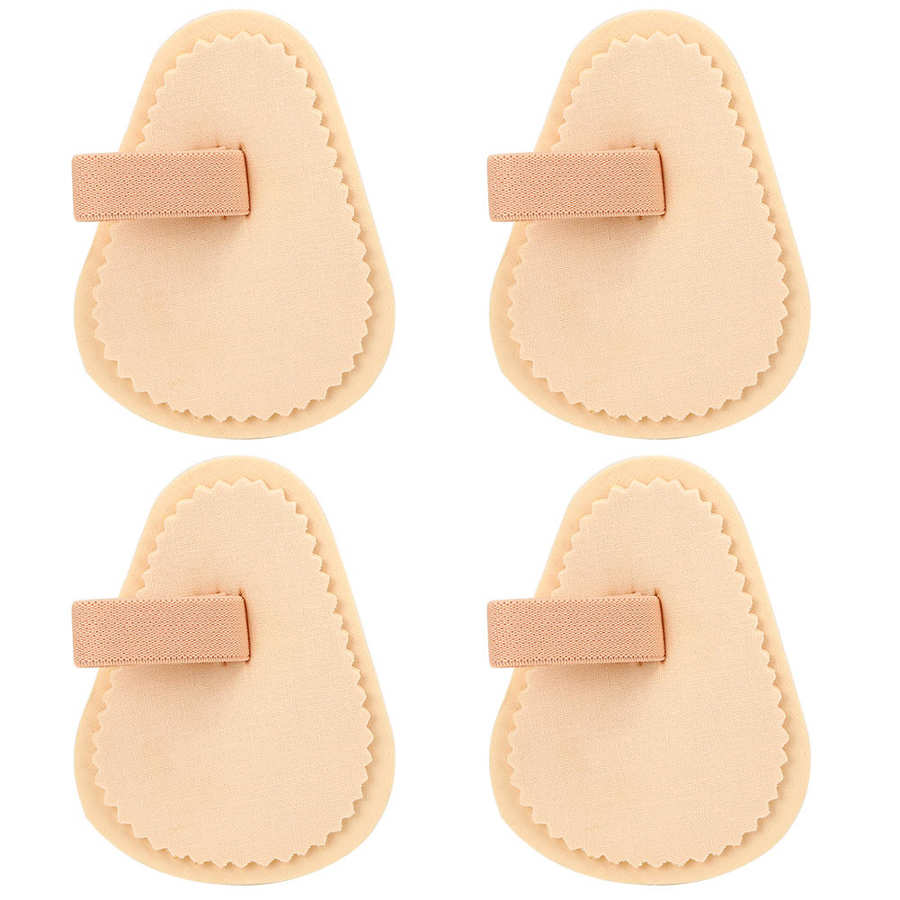 Teen rechtmaker 4 stuks teen rechtmaker scheiders beschermer hallux valgus corrector teen spalk afstandhouder afdekking beschermer: 1 gat