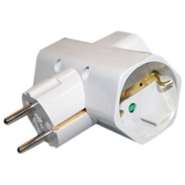 Plug Adapter Silver Electronics 3500W Wit