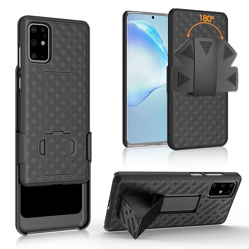 Running Sport Case Shell Back Kickstand Belt Clip Holster Holder for Samsung Galaxy Note 20 10 Plus S20 Ultra S9 S22 Phone Cover