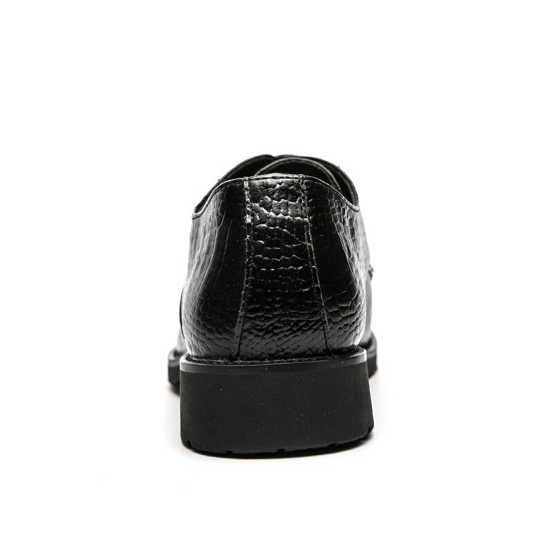 FIXSYS scarpe Oxford da uomo in pelle di alta qualità scarpe eleganti classiche scarpe formali da sposa con lacci scarpe da lavoro con motivo a coccodrillo